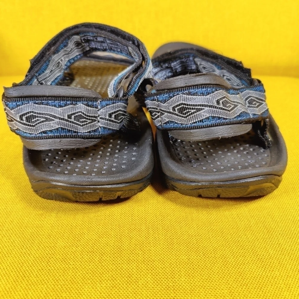 Teva Hurricane XLT 2 Black Gray Blue Hiking Sandals Strap Shoes Men's Size 11